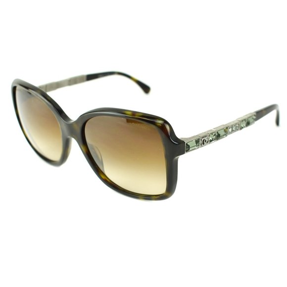 CHANEL Accessories - CHANEL "Bijou": Tortoise Crystals CC Sunglasses ma